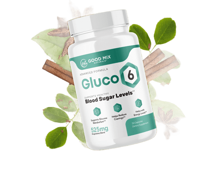 Blood sugar wellness supplement bottle, 30 capsules